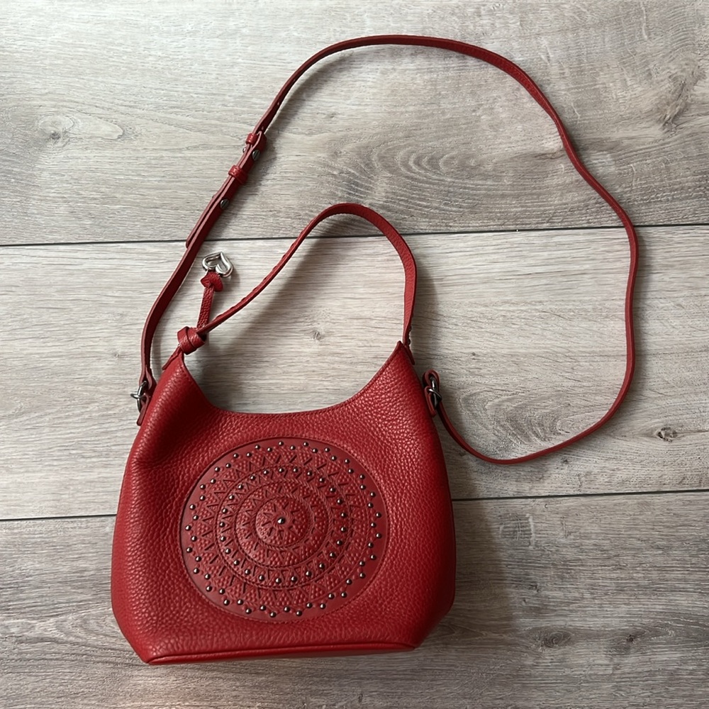 Brighton Charlette Ferrara Eternity Red Crossbody Bag Orig $365 EUC - Picture 12 of 16